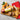 Fleischerlust pet food on a wooden cutting board with a knife, fruit, and blueberries.
