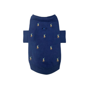 Polo Ralph Lauren Multi Color Player Embroidery Dog Sweater